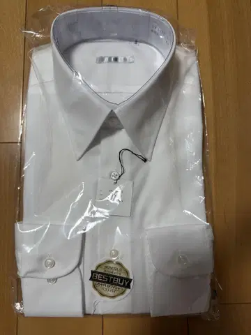 미사용 새상품 정장 셀렉트 긴팔 셔츠 화이트 레귤러 카라 M 39-80