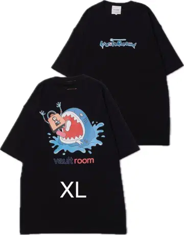 Vaultroom GAWR GURA SHARK TEE / BLACK