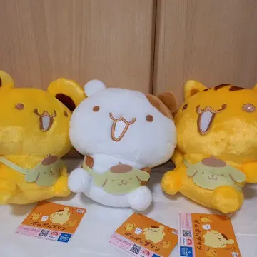 산리오 팀 푸딩 모두 함께 산책! 봉제 인형 3종 세트