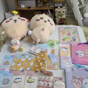 치이카와 봉제 인형과 문구 세트