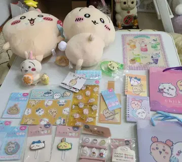 치이카와 봉제 인형과 문구 세트