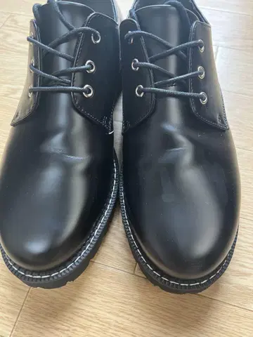 블랙 워크 부츠 레이스업