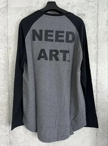 Quiksilver NEED ART 백 프린트 래글런 롱 T L