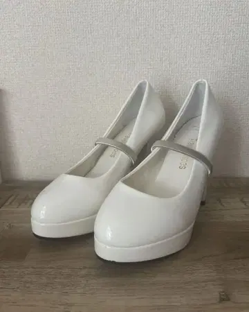 브라이덜 신발 웨딩 신발 화이트 펌프스 결혼식 사전 촬영
