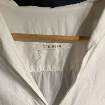 TOUJOURS 화이트 세일러 카라 셔츠 원피스