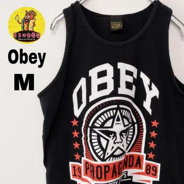 usa 구제 의류 Obey 탱크탑 M 블랙
