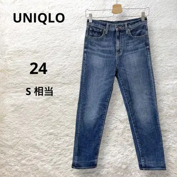 유니클로 앵클 데님 팬츠 크롭 24 S 청바지 G 팬 미 라인