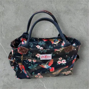 Cath Kidston 꽃과 새 프린트 토트백 대용량 A4