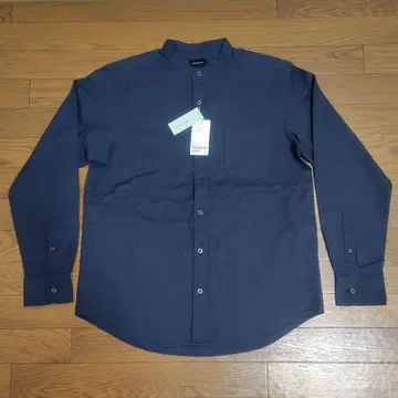 green label relaxing 내추럴 핏 밴드 카라 셔츠