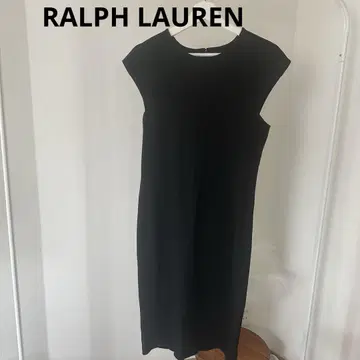 RALPH LAUREN 블랙 슬리브리스 롱 원피스 M 울