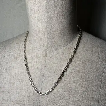 SILVER925 OVAL CHAIN NECKLACE 실버 목걸이