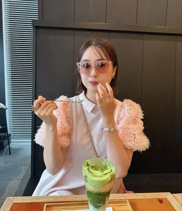 셀포드 카라 부착 블라우스 핑크