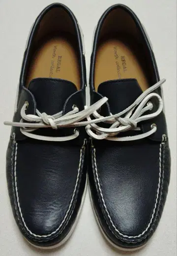 REGAL 새상품 모카신 슈즈 네이비 소가죽 27cm 캐주얼 슈즈