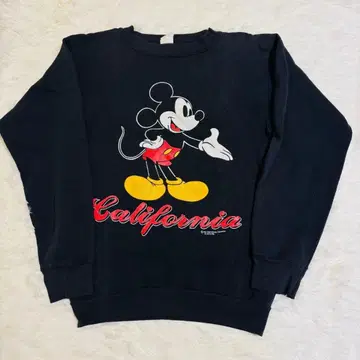 미키 양면 프린트 빈티지 맨투맨 80s USA제