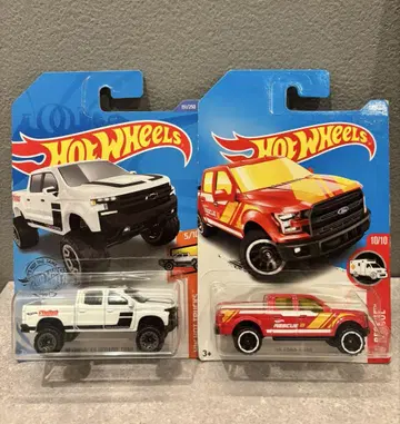 핫휠 실버라도 F-150 픽업 트럭 2개 세트