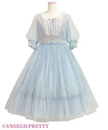 새상품 Angelic Pretty Vintage Tulle OP 색스