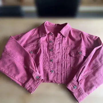PAGEBOY 크롭 자켓 핑크