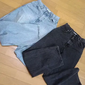 DISCOAT 스트레이트 데님 2색 세트