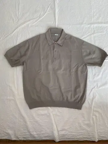 아프레쎄 코튼 니트 S/S 피케 셔츠