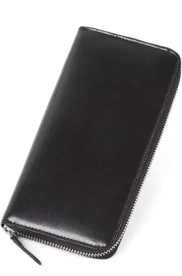 블랙 이탈리아 가죽 장지갑 MURA