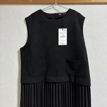 자라 슬리브리스 블랙 롱 원피스 XL