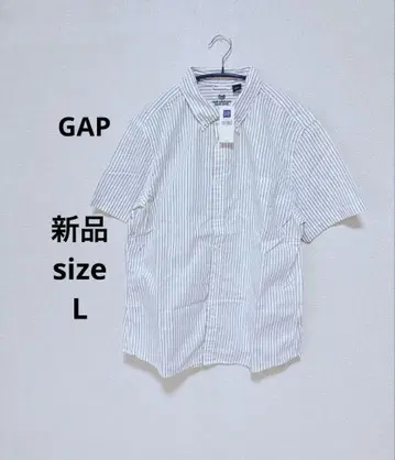 새상품 갭 버튼 다운 셔츠 L 스트라이프