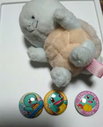 포켓몬 센터 꼬부기(제니카메) 리포트 작성 마스코트 캔뱃지