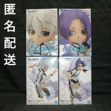 블루 록 피규어 Qposket 나기 세이시로 & 미카게 레오 4종 세트