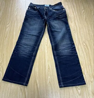 나이라스 카고 데님 W82 워시드 아메카지
