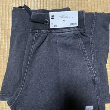 지유 워시드 맨투맨 팬츠 Q XS 다크 그레이