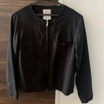 BEAMS 노카라 자켓 블랙