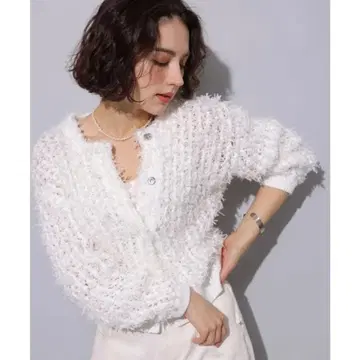 아르페쥬 스토리 플러피 블루종 화이트