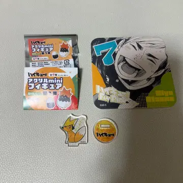 하이큐 팬 파크 미야 아츠무 아트 코스터 아크릴 미니 피규어 동물