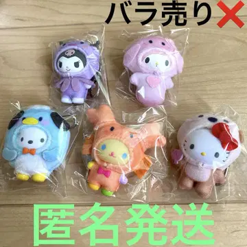 산리오 치비토모 미즈노 이키모노 포차코 우사하나 쿠로미 키티