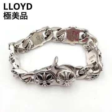 레어 컨디션 최상 LLOYD 로이드 실버 팔찌 크로스 SV925