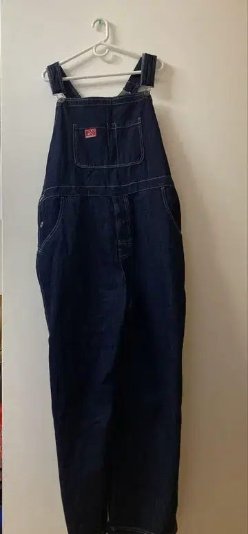 다크 블루 데님 오버롤