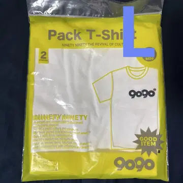9090 Pack T-Shirt 2장 세트 L 사이즈 팩 T