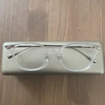 미사용 JINS MCF-22A-037AA 안경 클리어 골드