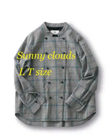 새상품급 Sunny clouds 체크 셔츠 LT 펠리시모