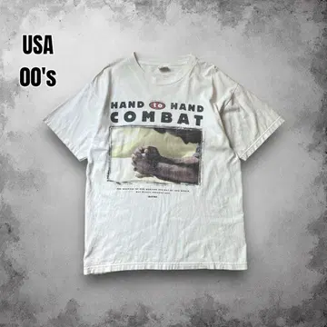 00s USA 빈티지 프린트 티셔츠 그래픽 프린트 메시지 T