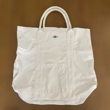 론 헤르만 RH 화이트 토트백 로고 자수