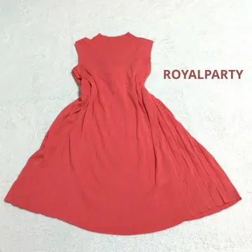 204 ROYAL PARTY 슬리브리스 니트 원피스 무릎 기장 원피스