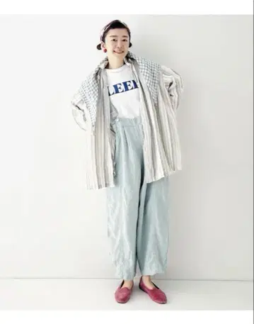 네스트로브 린넨 스트라이프 롱 셔츠