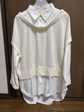 아이보리 셔츠/블라우스 긴팔