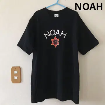 NOAH 반팔 노아 티셔츠 남성용 블랙 M 사이즈