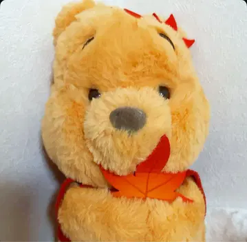 단풍 푸우 봉제 인형