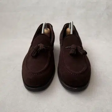 컨디션 최상 삼양산장 스웨이드 태슬 로퍼 브라운 25.0cm