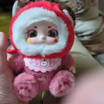 과일 모자를 쓴 귀여운 봉제 인형 스트랩