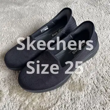 Skechers 스케쳐스 스니커즈 블랙 슬립온 사이즈 25