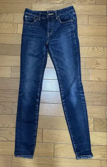 MOUSSY 스키니 데님 다크 블루